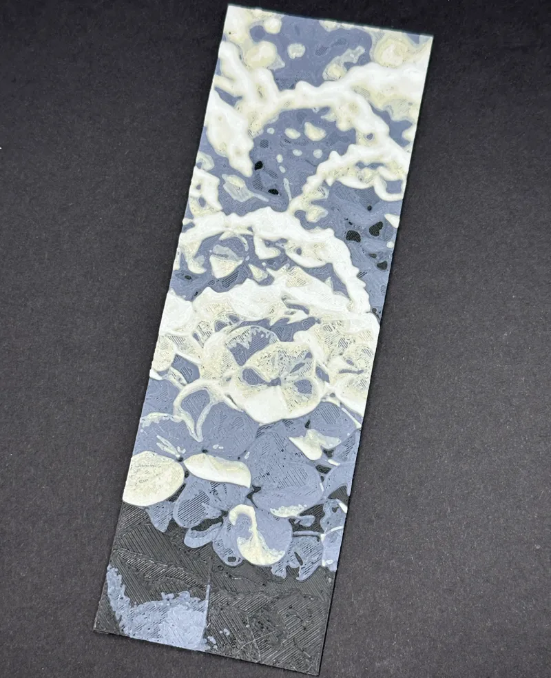 Hueforge Hydrangea Bookmark