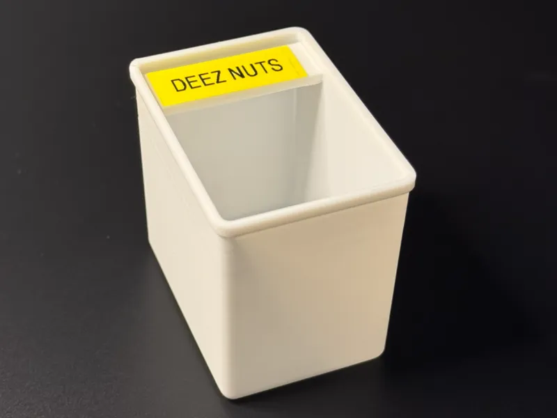 Small Bin with Label Ledge - Storehouse / HFT Med