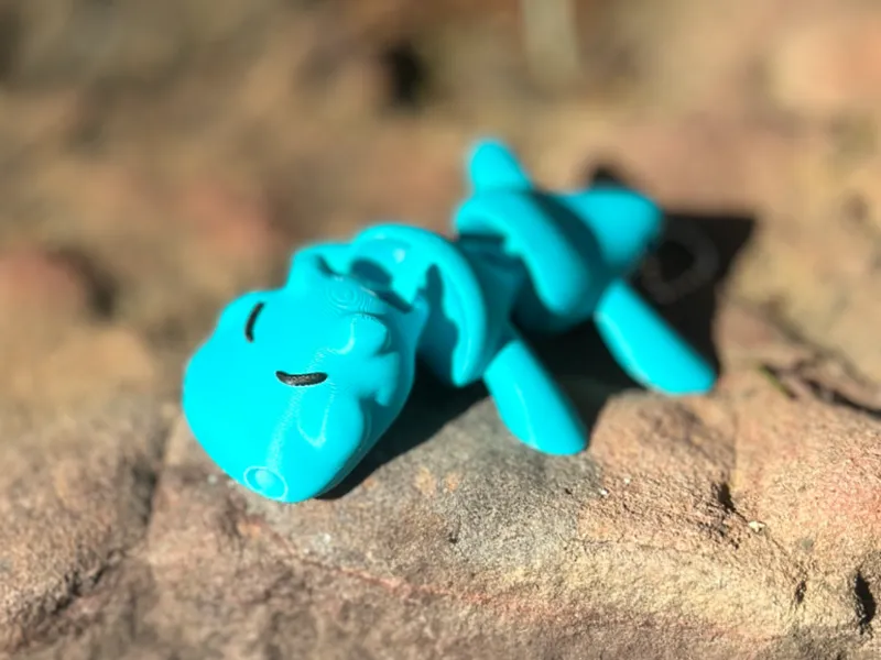 Daisy the Dainty Hippo – Flexi Friend & Keychain
