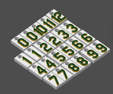 Miniatura 3 do modelo 3D MLB Number Plates