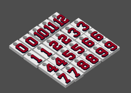Miniatura 5 do modelo 3D MLB Number Plates