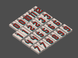 Miniatura 9 do modelo 3D MLB Number Plates