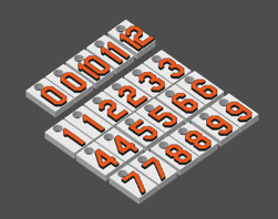 Miniatura 17 do modelo 3D MLB Number Plates