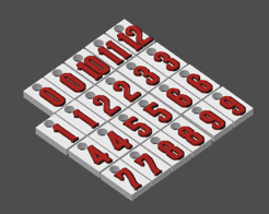 Miniatura 24 do modelo 3D MLB Number Plates