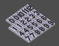 Miniatura 25 do modelo 3D MLB Number Plates