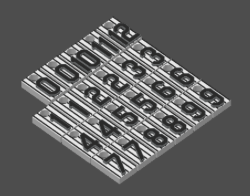 Miniatura 29 do modelo 3D MLB Number Plates