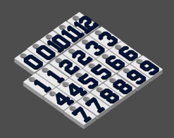 Miniatura 27 do modelo 3D MLB Number Plates