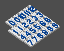 Miniatura 26 do modelo 3D MLB Number Plates