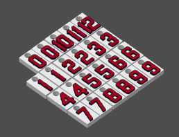 Miniatura 1 do modelo 3D MLB Number Plates