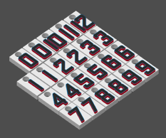 Miniatura 14 do modelo 3D MLB Number Plates