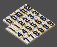 Miniatura 6 do modelo 3D MLB Number Plates