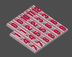 Miniatura 19 do modelo 3D MLB Number Plates