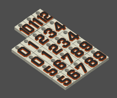 Miniatura 11 do modelo 3D MLB Number Plates