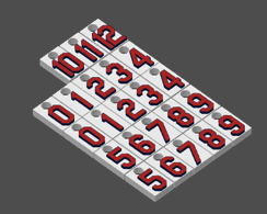 Miniatura 7 do modelo 3D MLB Number Plates