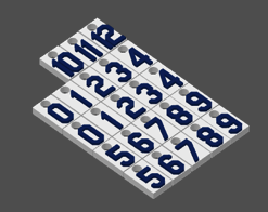 Miniatura 22 do modelo 3D MLB Number Plates
