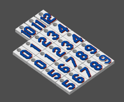 Miniatura 21 do modelo 3D MLB Number Plates