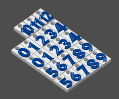 Miniatura 4 do modelo 3D MLB Number Plates