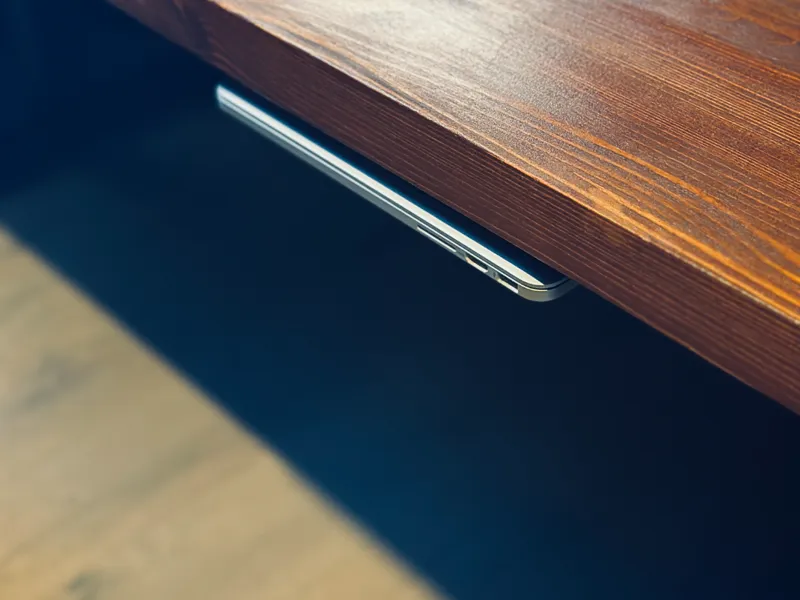 Under-desk laptop mount