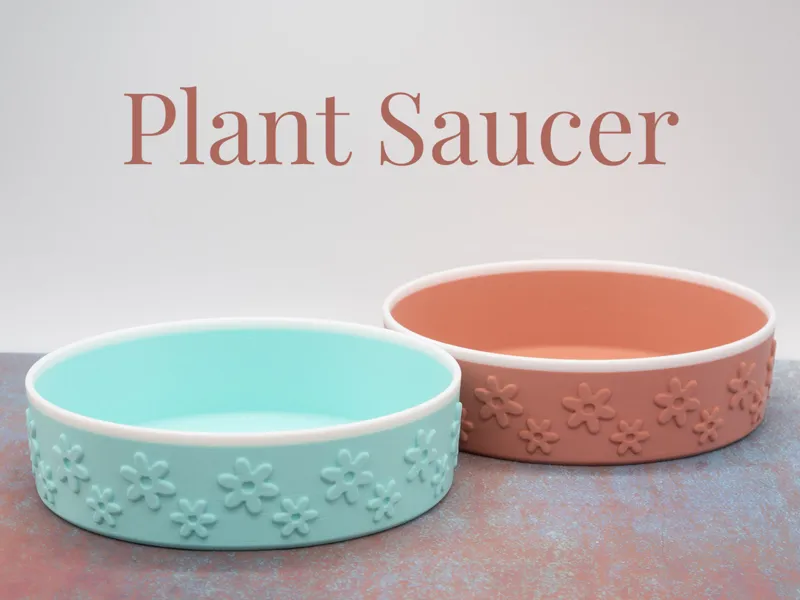 Plant Saucer (Flower theme with optional insert)