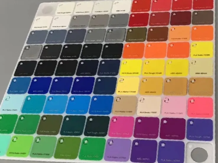 Swatch with and without text
