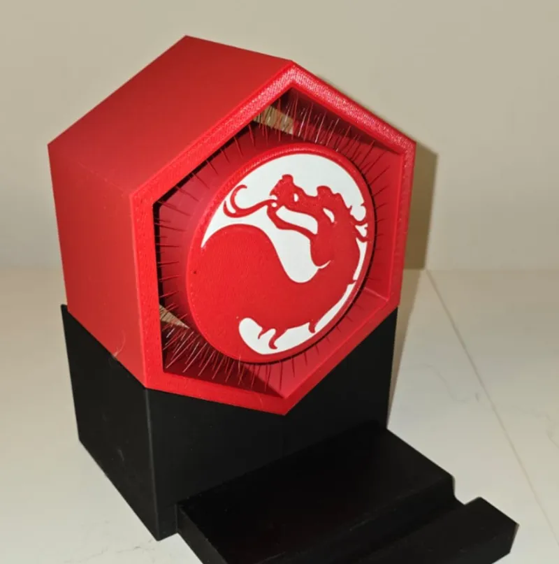 Mortal Kombat suspended string art
