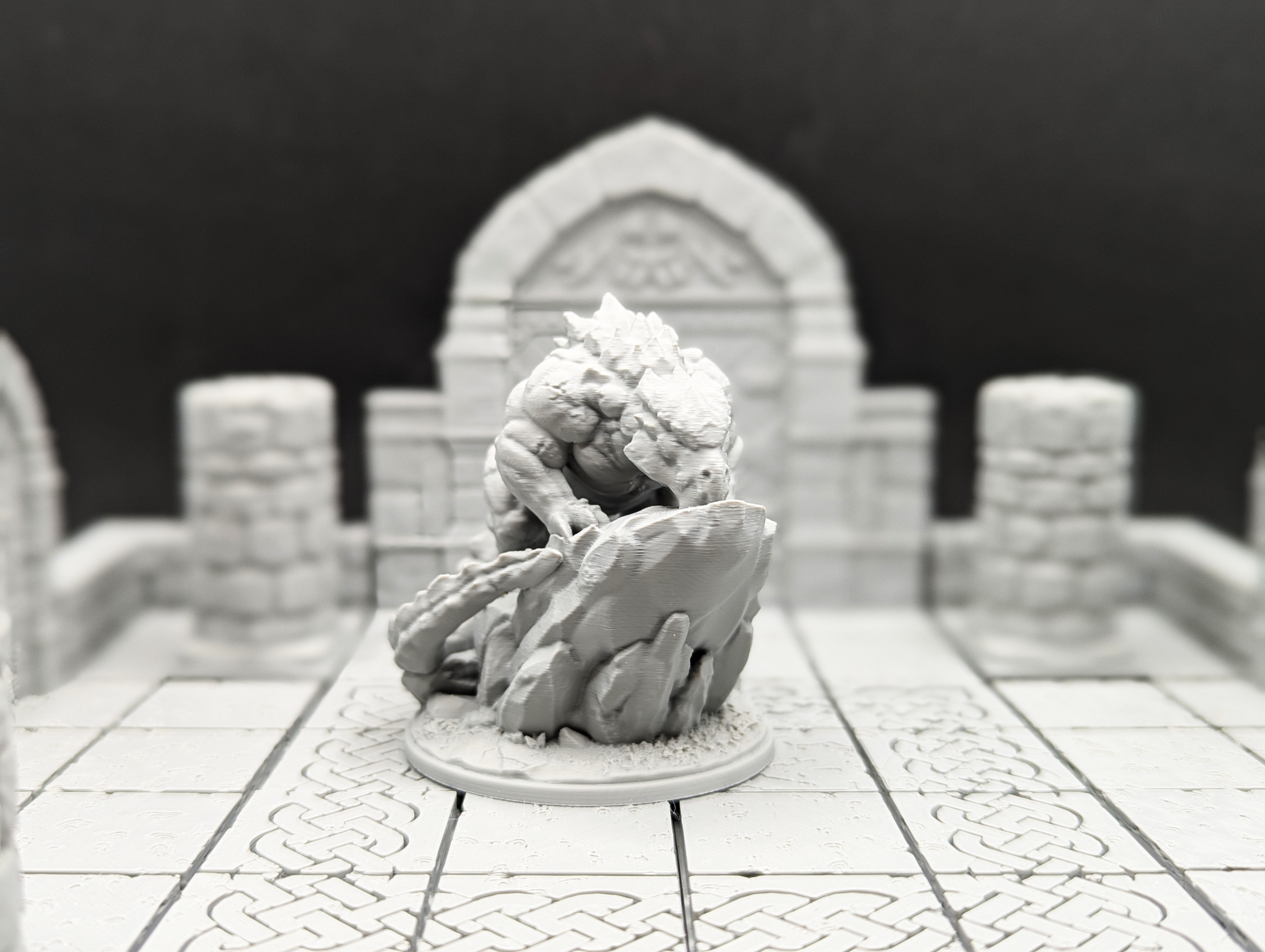 Prowling Young Stone Dragon (supportless) — 4