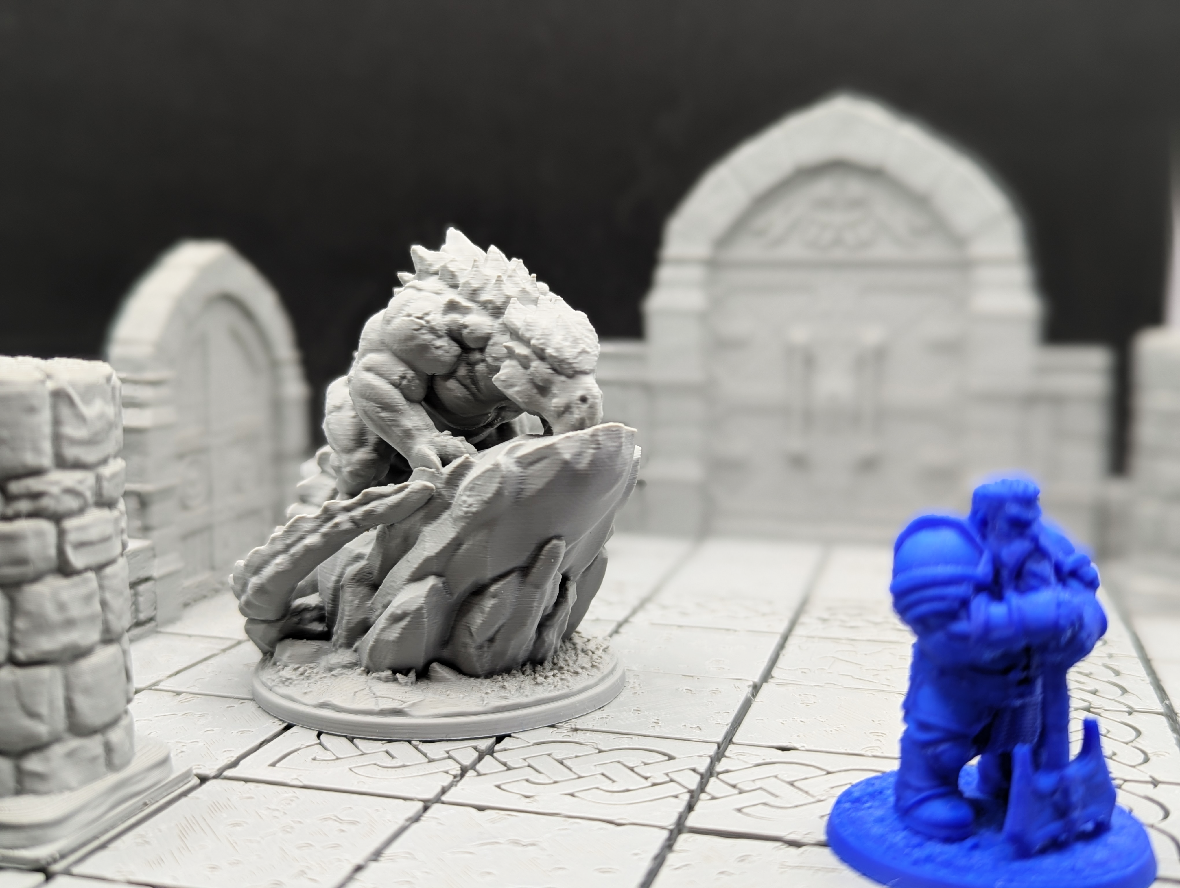 Prowling Young Stone Dragon (supportless) — 6