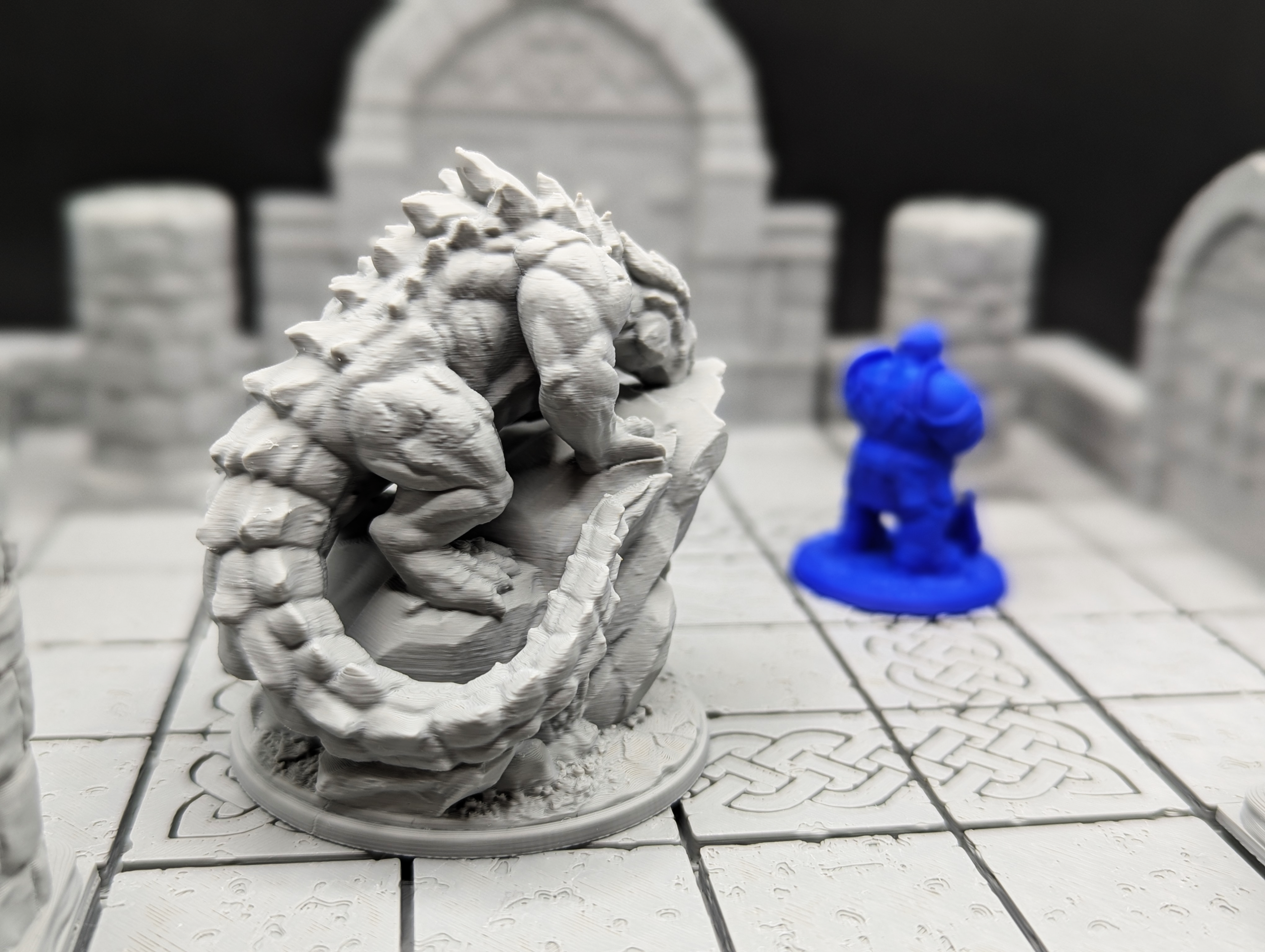 Prowling Young Stone Dragon (supportless) — 5