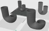 PLA profile for the 4-piece U-vase set