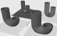 PLA profile for the 4-piece U-vase set