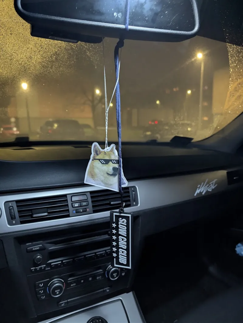 Slow Car Club sticker and tag