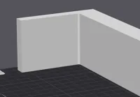 Kleben an der Wand