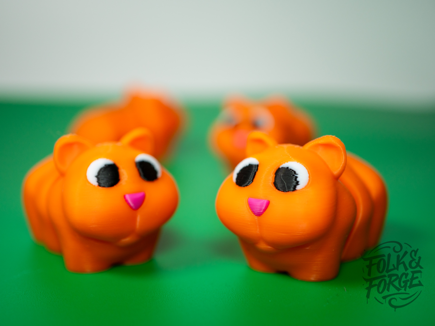 Big-Eyed Chubby Hamster, Ready Off the Bed 