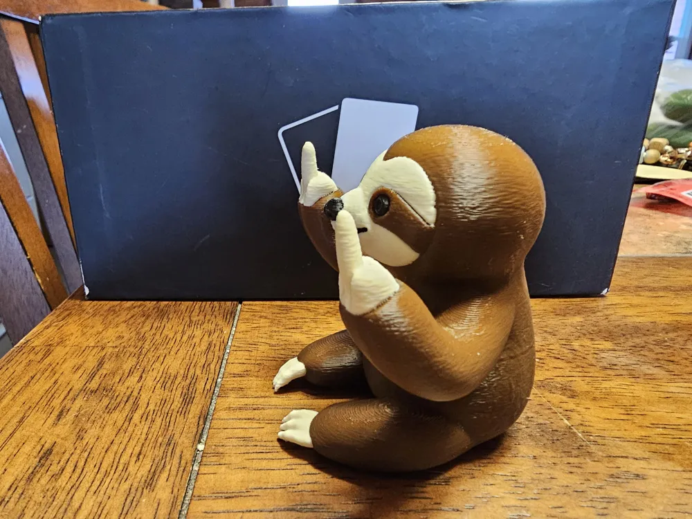 double middle finger sloth - Free 3D Print Model - MakerWorld