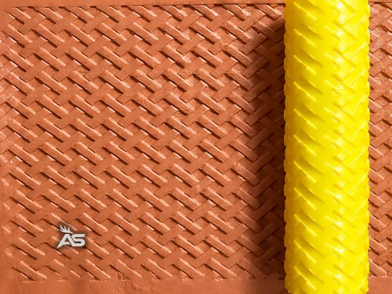 AS-R052-S – Seamless Basket Weave Texture Roller