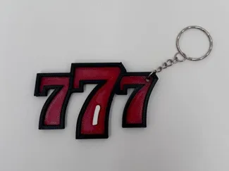 Llavero 777 número suerte casino