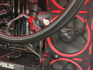 Spiderman in PC case