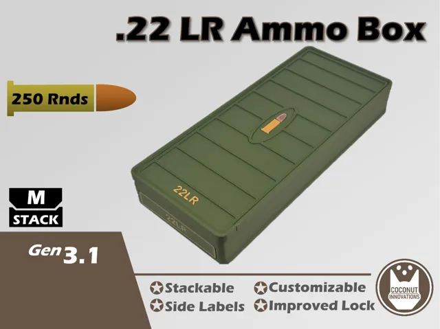 Ammo Storage Box 22LR 250 Rounds