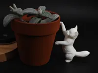 Figurine chat qui tend la patte — photo 3
