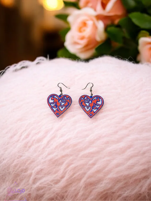 Hearty heart earrings