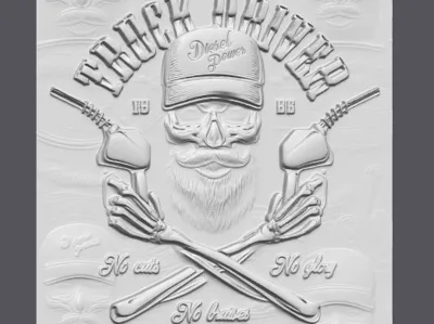 Truck Driver Wall Art – “No Friends, No Story”