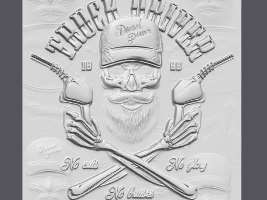 Truck Driver Wall Art – “No Friends, No Story”
