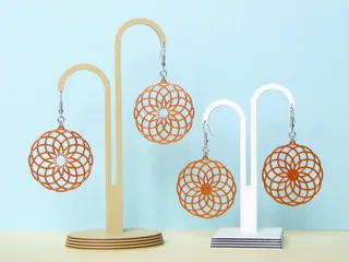 Sacred Geometry earring - Torus