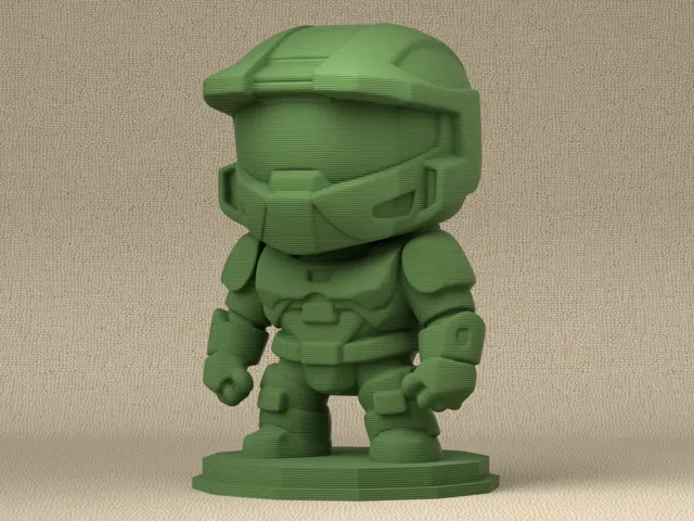 The Master Chief from Halo Inspired Chibi Figure