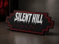 Silent Hill Townfall Desk Sign 
