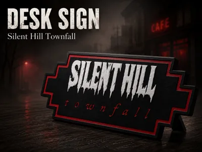 Silent Hill Townfall Desk Sign