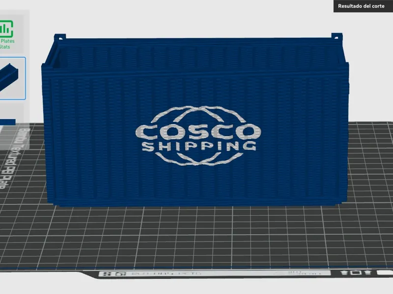 Contenedor con logo Cosco Shipping