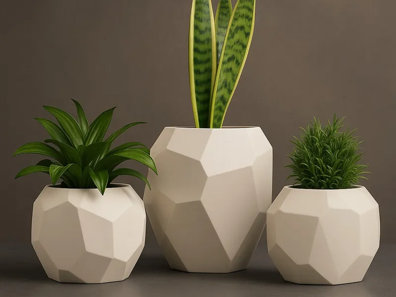 Faceted Geometric Vase Vase Mode Decor Home Decor