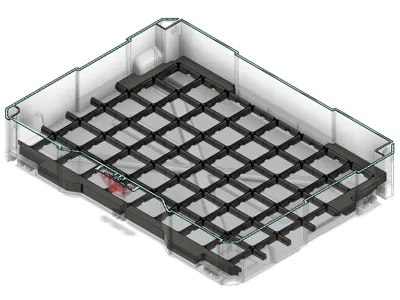 Gridfinity Systainer clip-together base plate adapters