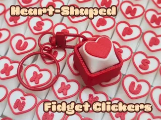 Heart-shaped Fidget Clicker